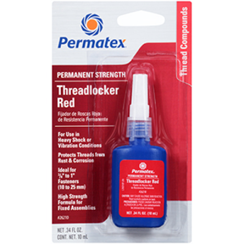 Permatex Permanent Strength Threadlocker RED 10ml