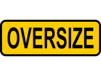 OVERSIZE Sign - Decal